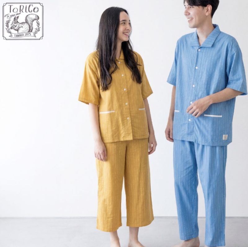 「れもん色とカーキモカ色」麻ポジャギ　　2枚組 ショップニュース - ToRiCoガーゼパジャマ | minamoa・ekie