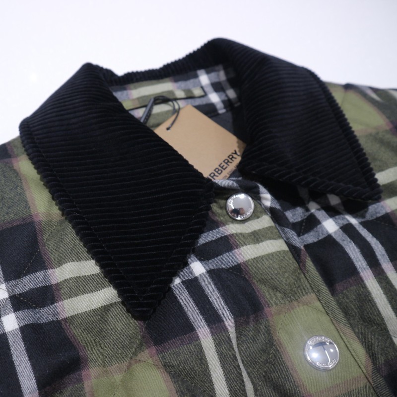 Burberry チェック柄 ブルゾン BURBERRY】FORRES チェック柄キルティングシャツジャケット